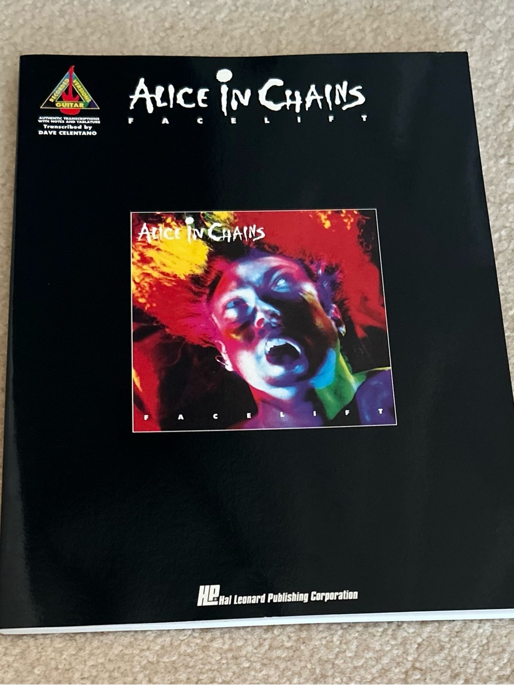 Vintage Alice In Chains Facelift Guitar Tabs Sheet Music Book Hal Leonard EUC